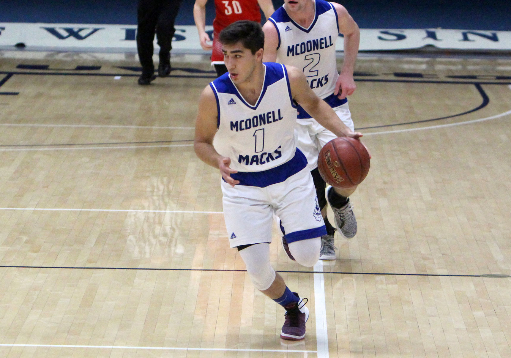 McDonell boys basketball vs Colfax at UW-Stout 12-1-18